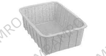 BASKET SQUARE DEEP PLASTIC 360X480X16.5MM