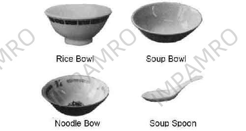 SOUP SPOON CHINESE STYLE PORCELAIN 140MM