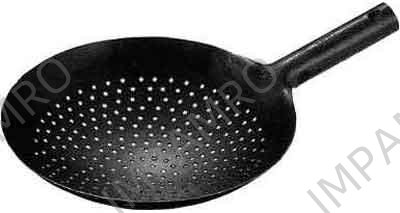 FRYING PAN CHINESE STEEL, PERFORATED DIAM 330MM