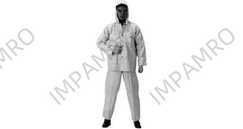 RAIN SUIT WITH HOOD VINYL, YELLOW M