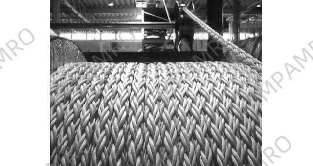 ROPE MOORING 12ST MARINE POWER, 11-3/4"CIR X 200MTR W/NK CERT