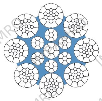 ROPE WIRE 8 STRAND COMPACTED, LANKOTOP 8X26 36MMDIAX200MTR