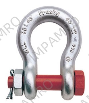 SHACKLE ANCHOR FORGED CROSBY, BOLT TYPE G-2140 GALV 1-3/4"