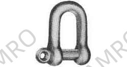 SHACKLE D-TYPE SCREW PIN, BLACK 19MM SWL 1.0TON