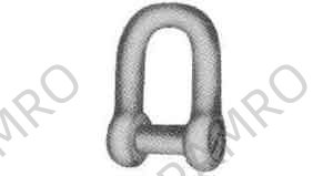 SHACKLE COUNTERSINK BLACK 22MM