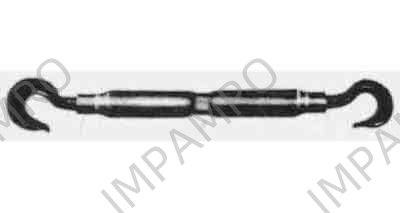 TURNBUCKLE PIPE PS TYPE BLACK, EYE&EYE W3/8X150MM