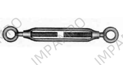 TURNBUCKLE FRAME GALV EYE&EYE, 25MMX345MM