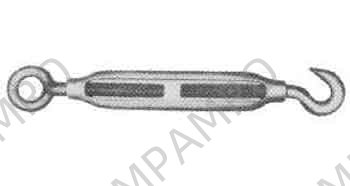 TURNBUCKLE FRAME BLACK, EYE&HOOK 12MMX200MM