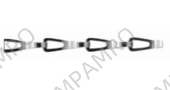 CHAIN STAINLESS STEEL SASH, THICK 0.5MM 15.2X2.2X5.5MM