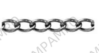 CHAIN S.STEEL WELDED CURB, BODY DIA 2MM 8.7 X 3.4MM