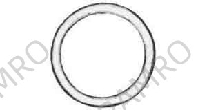 RING ROUND STEEL WELDED BLACK, 32X150MM