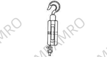 BLOCK WOODEN WITH HOOK&BECKET, JIS-F3426-W1BH SINGLE 240MM