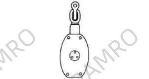 BLOCK WOODEN WITH SHACKLE SC18, JIS-F3426-W2AS DOUBLE 220MM