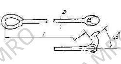 HINGE ROD LONG LB-3-20S, ROD DIA 20MMXL4560MM B/L 32TON