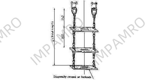 LADDER ROPE FLAT STEP, WITH FURTHER DETAIL
