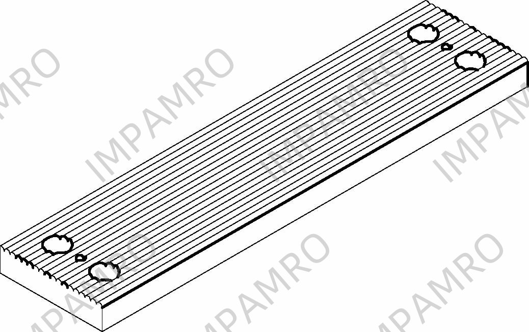 STEP WOOD REGUAR FOR MED/USCG, PILOT LADDER 525X115X63MM