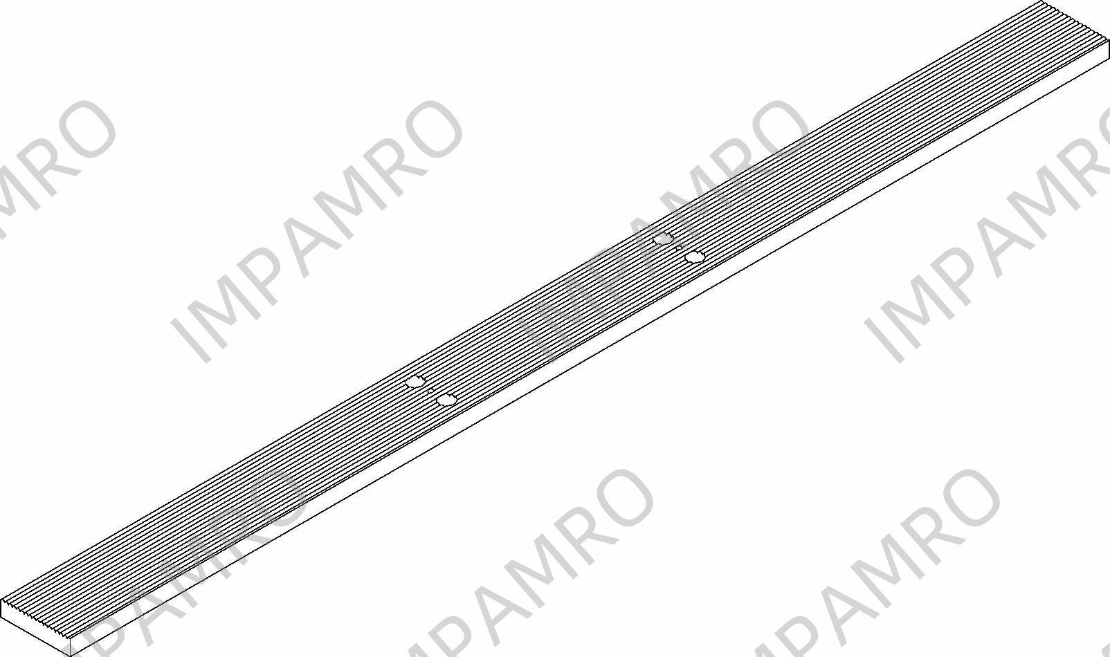 SPREADER WOOD REGULAR MED/USCG, PILOT LADDER 1800X115X63MM
