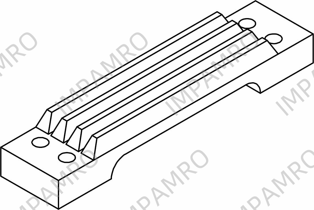 STEP RUBBER FOR MED/USCG, PILOT LADDER 530X120X80MM