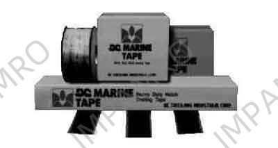 HATCH COVER TAPE BC MARINE, TAPE 152X4MMX120CMX30STRIPS