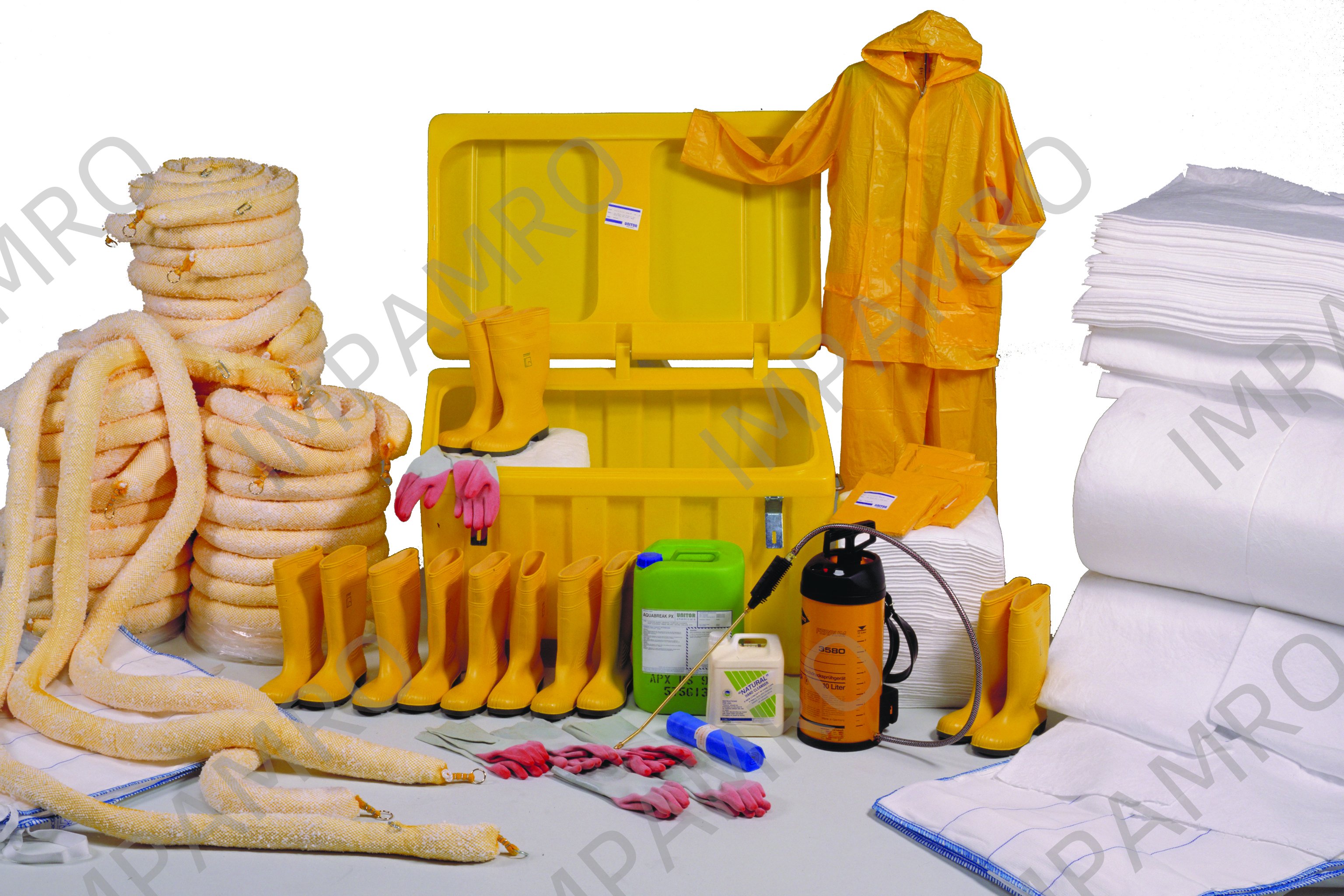 OIL ABSORBENT SPILL KIT, FOR 7 BARRELS OIL SPILL