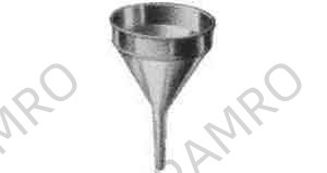 OIL FUNNEL GALV W/STRAINER, 200MM DIAM