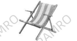 DECK CHAIR FOLDING WOOD FRAME
