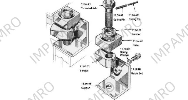 MACGREGOR HATCH GUIDE BOLT, #11.50.06
