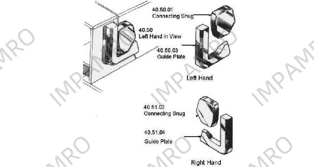 MACGREGOR HATCH CONNECTING, SNUG LEFT HAND #40.50.01