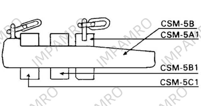 MACGREGOR FAR EAST HATCH, SADDLE #CSM-5B1