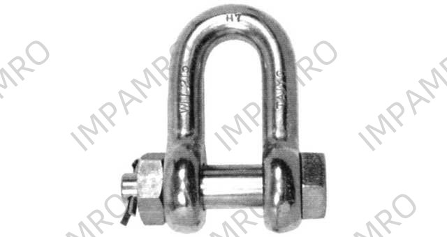 SHACKLE STRAIGHT HEX HEAD BOLT, S. STEEL SB 14MM SWL 1.25TON