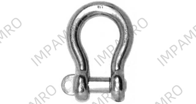 SHACKLE BOW EYE BOLT S. STEEL, BC 20MM SWL 2.5TON
