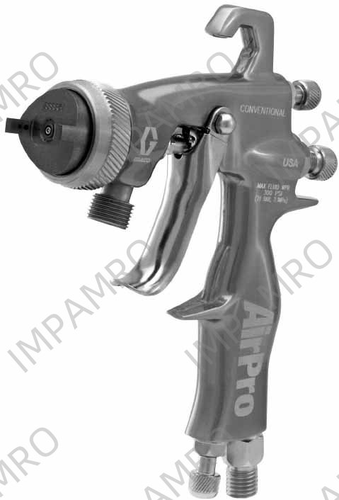 GUN SPRAY GRACO AIRPRO #288931, PRESSURE/CONVENTIONAL 0.055"