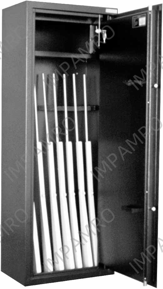 GUNSAFE STEEL FOR 8 WEAPONS, L150XW55XD35MM 97KGS