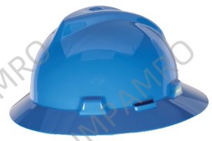 HAT SAFETY SLOTTED V-Gard ?W/STAZ-ON SUSPENSION RED M