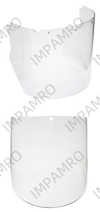 VISOR FOR SPLASH/CHEMICAL CLEAR, 203X432X2.49MM MSA 10115855