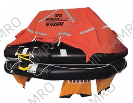 LIFERAFT INFLATABLE FOR 25MEN, THROW-OVER TYPE