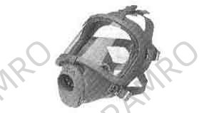 RESPIRATOR MASK FULL FACE, NATURAL RUBBER