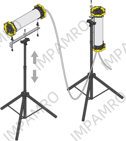 TRIPOD WOLF LL-680 FOR, LEADLAMP TANK LIGHTING KIT