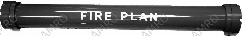 FIRE PLAN HOLDER, 110MM DIA X 1MTR LENGTH