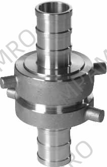 COUPLING HOSE BRASS PIN LUG, 2-1/2" 7-1/2 TPI HOSE END 38MM