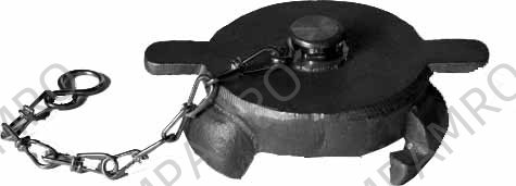 CAP HOSE COUPLING BRASS ROTA, 3 LUGS/2-1/2" SM666065