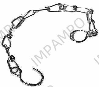 CHAIN & S-HOOK FOR HOSE, COUPLING STEEL L:30CM SM736100