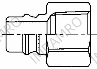 352234 COUPLING QUICK SUS-304 NIPPLE, SOHN12-12F FEMALE 3/4 NO VALVE