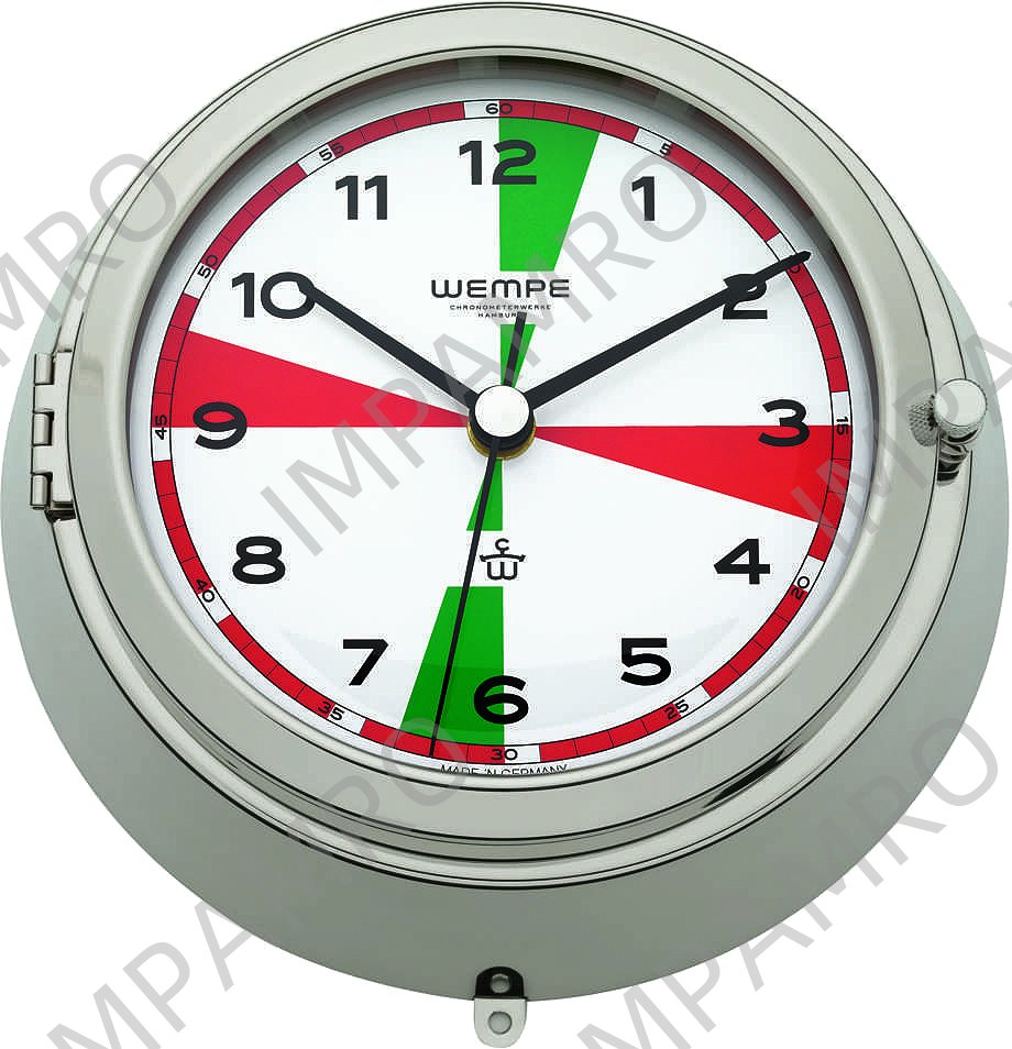 370202 CLOCK RADIO ROOM QUARTZ 200MM, S.STEEL CASING VAPOR PROOF