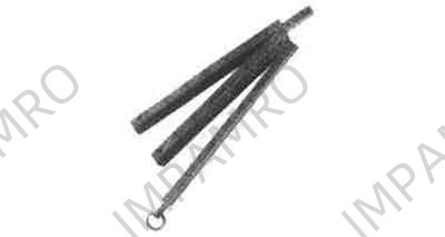 370309 SOUNDING ROD BRASS 5-FOLDED, SQUARE METRIC&INCH 1MTR
