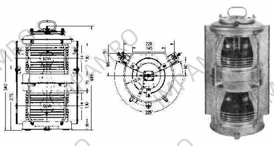 370448 GREEN LIGHT A-2 SINGLE, GLASS LENS/METAL CASE