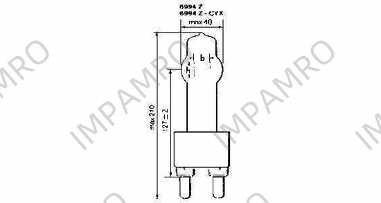 370532 LAMP HALOGEN 120V 2000W G-38, SUEZ CANAL SEARCHLIGHT