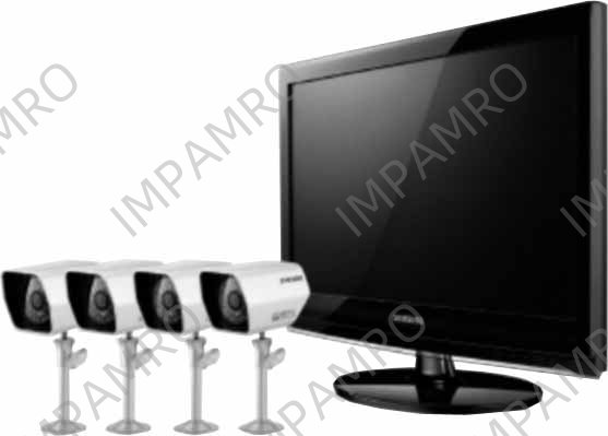 370543 CAMERA MONITOR SYSTEM SAMSUN, W/INFRARED ILLUMINATOR SME4220