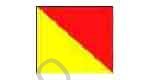371525 FLAG SIGNAL LETTER 4'X 6' "O"
