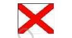 371532 FLAG SIGNAL LETTER 4'X 6' "V"